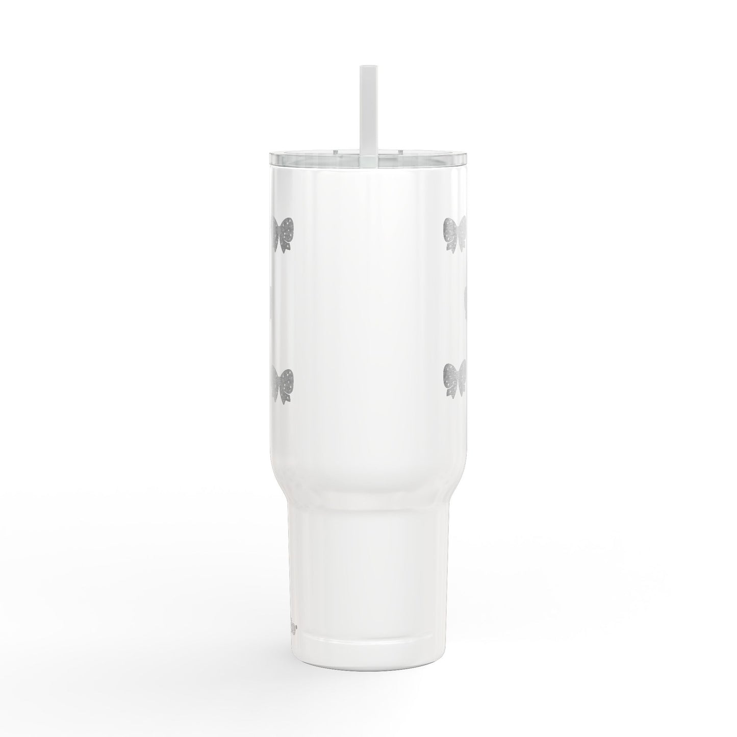 Stylish Insulated Tumbler with Lid - 40oz Bow Design - Perfect for Gifts and Celebrations