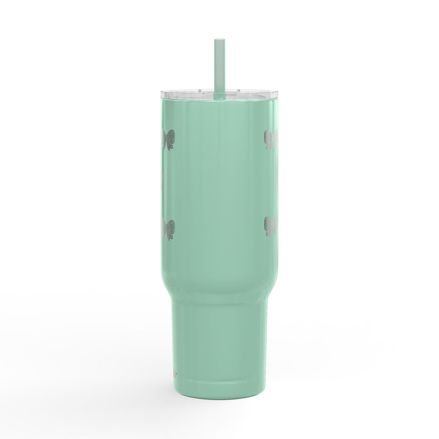 Stylish Insulated Tumbler with Lid - 40oz Bow Design - Perfect for Gifts and Celebrations