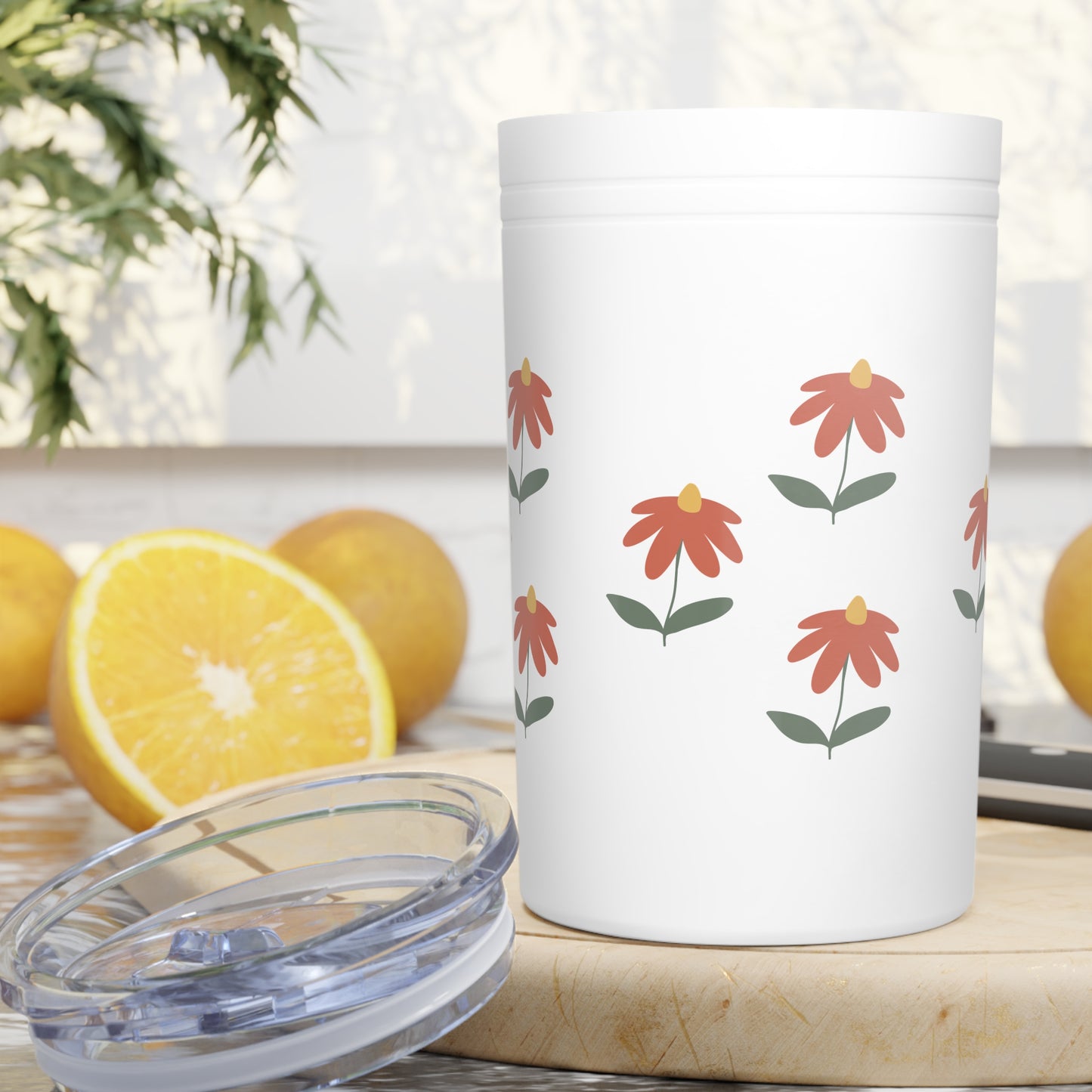 Floral Vacuum Insulated Tumbler - 11oz Travel Mug for Coffee Lovers