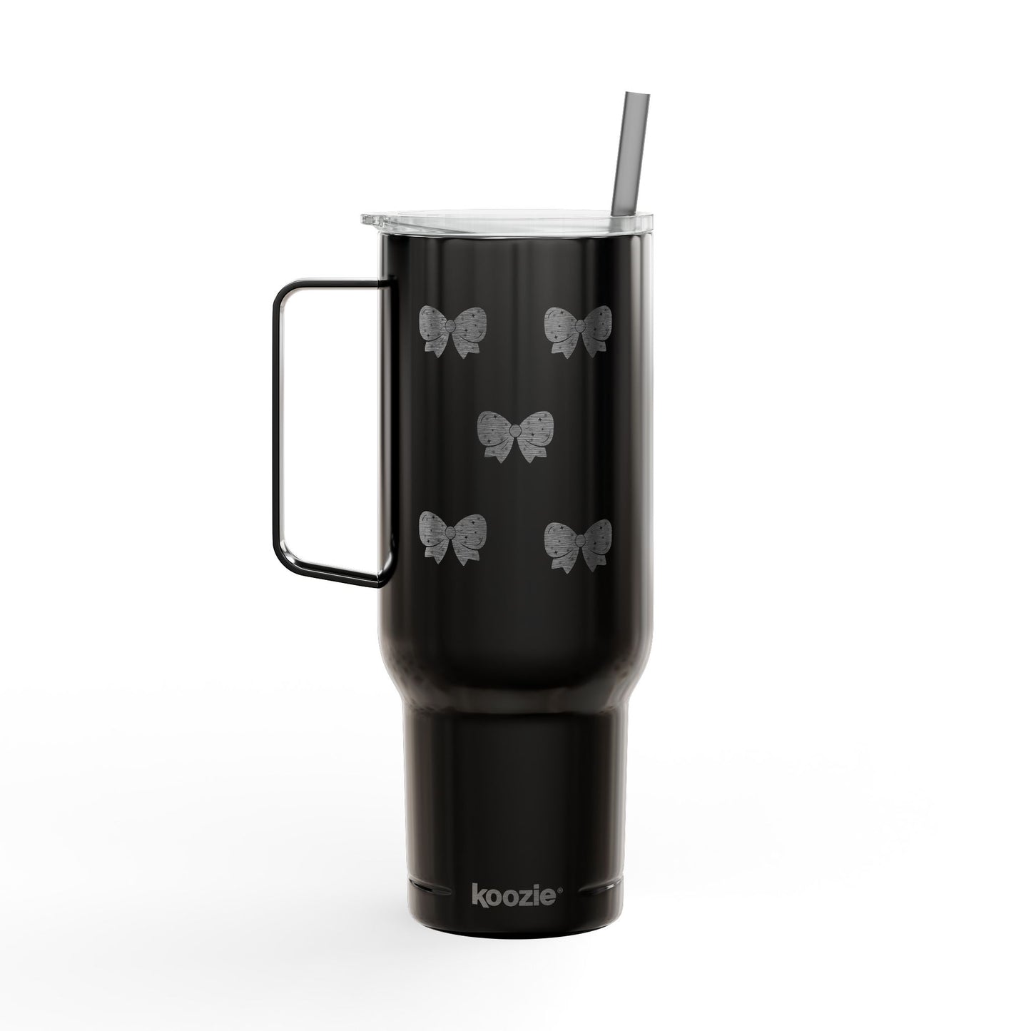 Stylish Insulated Tumbler with Lid - 40oz Bow Design - Perfect for Gifts and Celebrations