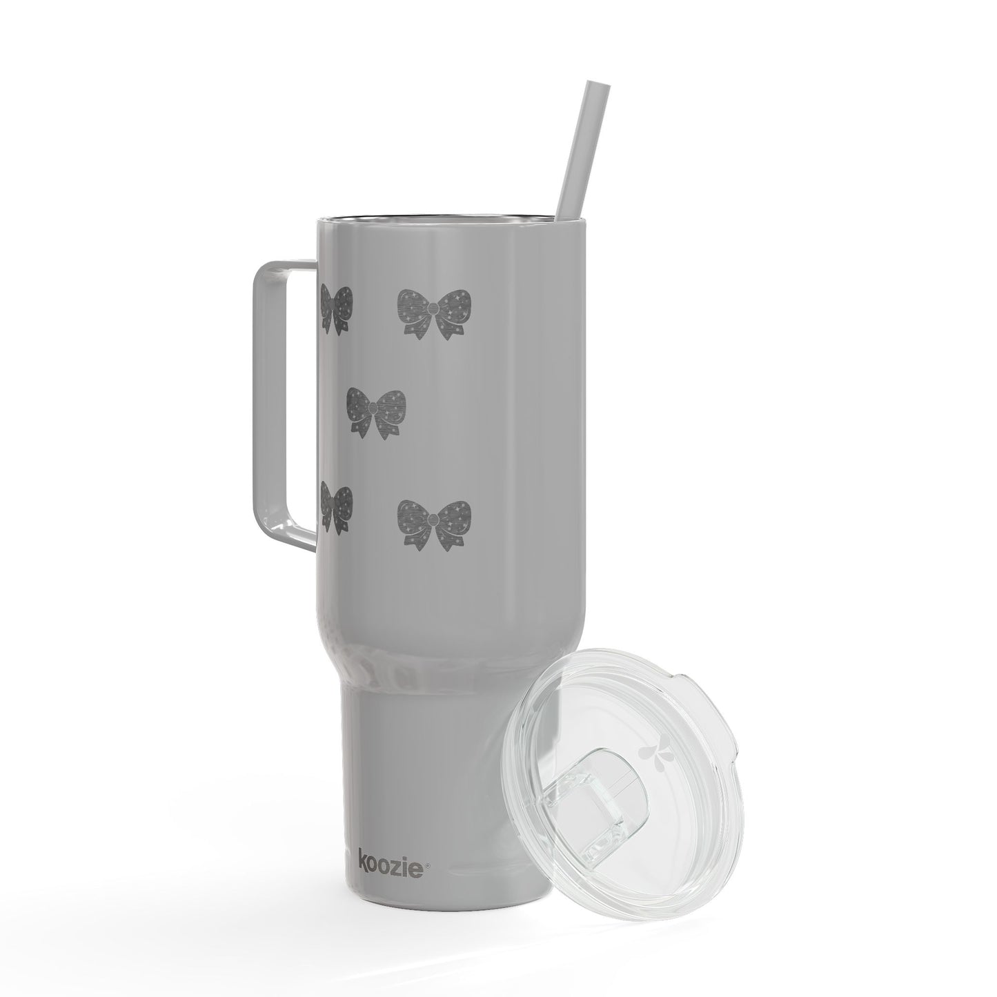 Stylish Insulated Tumbler with Lid - 40oz Bow Design - Perfect for Gifts and Celebrations