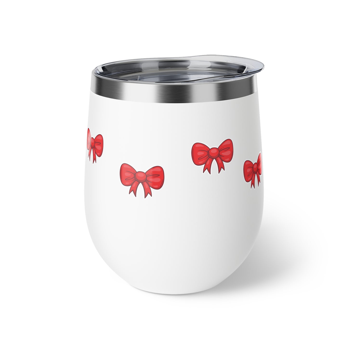 Festive Bow Insulated Cup - 12oz Christmas Travel Mug