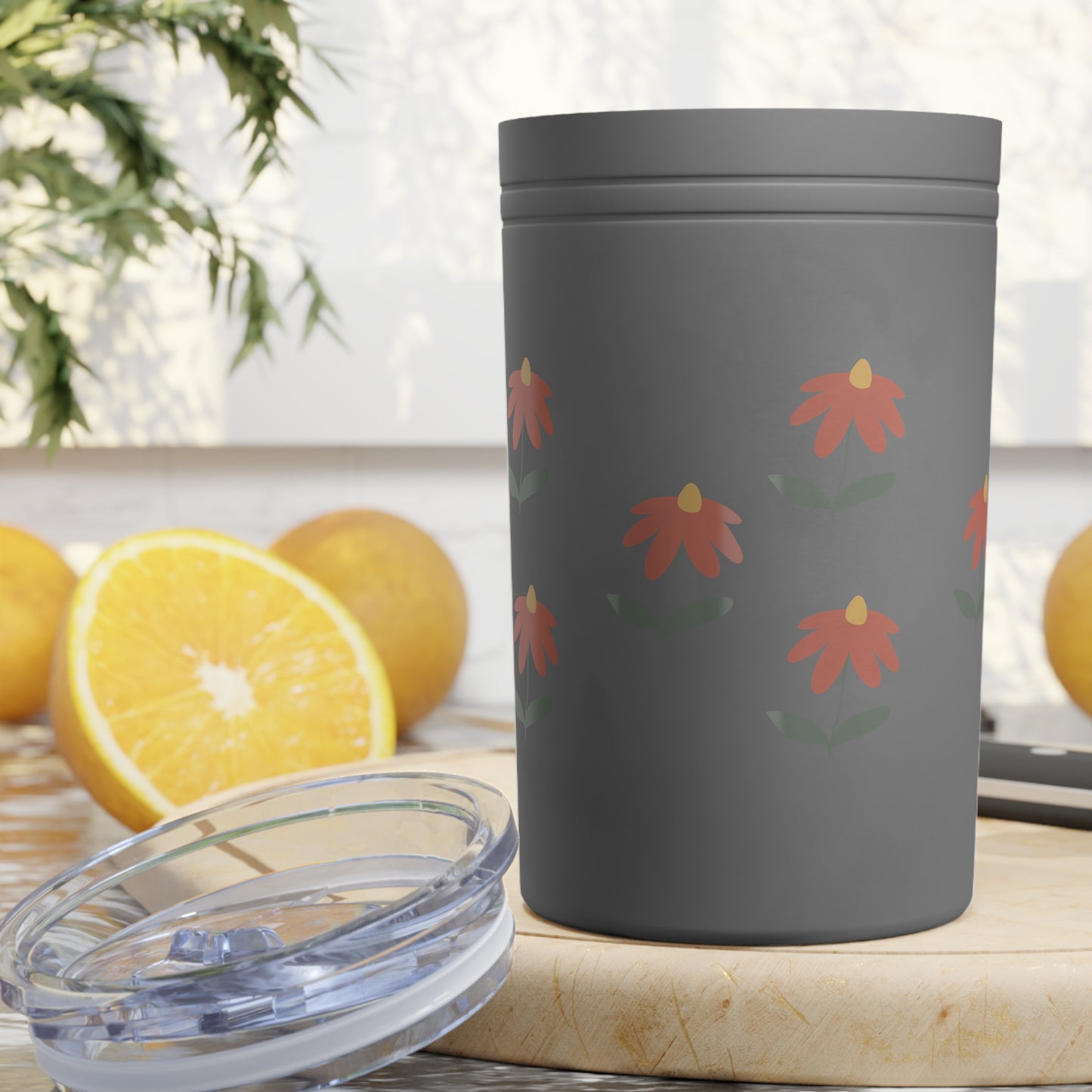Floral Vacuum Insulated Tumbler - 11oz Travel Mug for Coffee Lovers