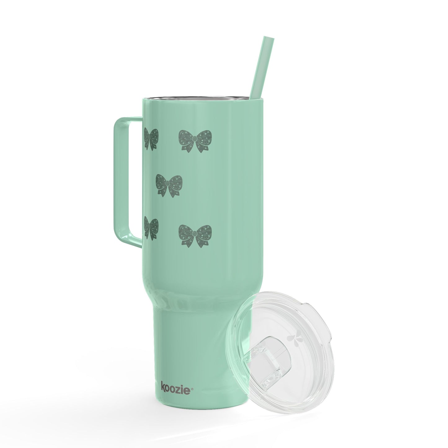 Stylish Insulated Tumbler with Lid - 40oz Bow Design - Perfect for Gifts and Celebrations