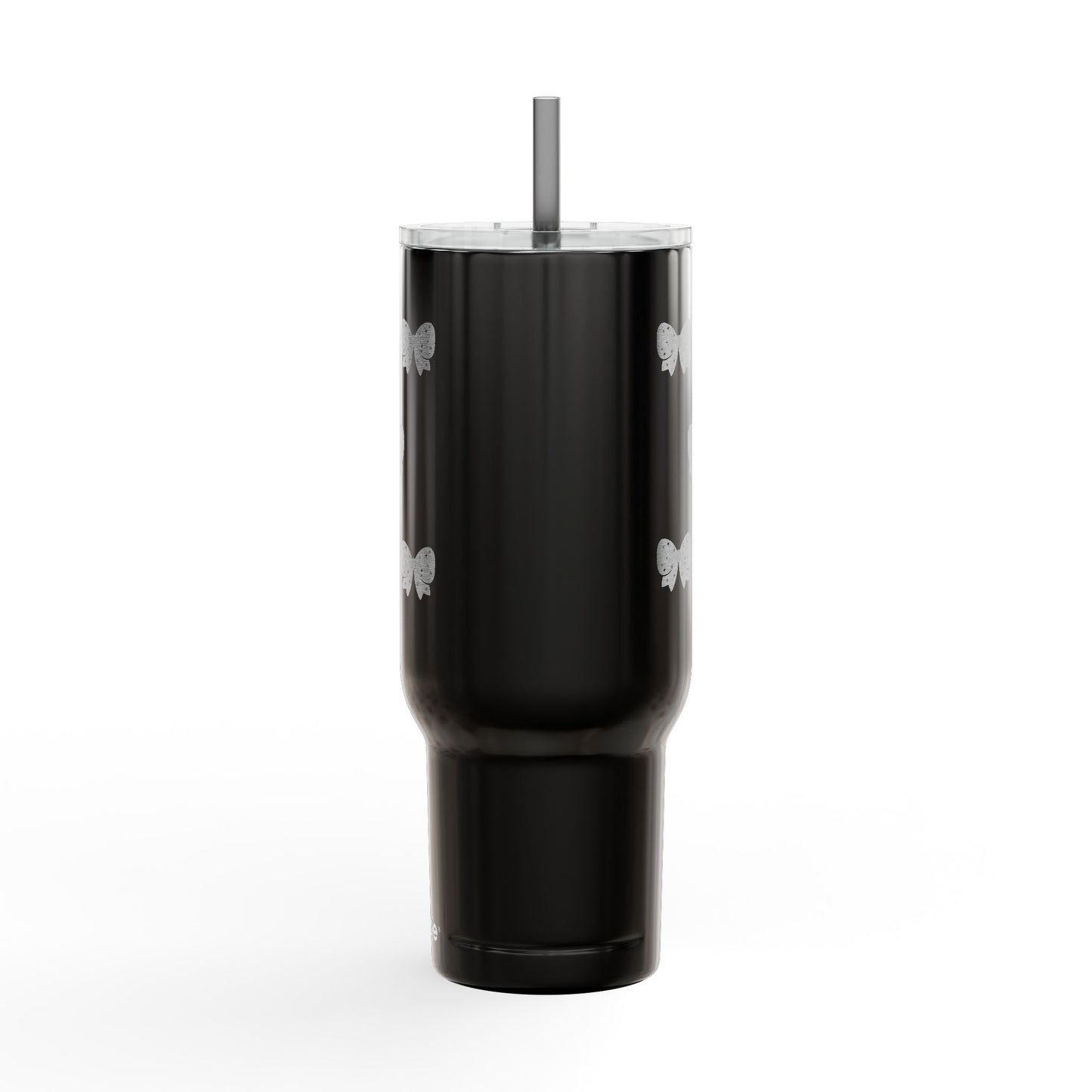 Stylish Insulated Tumbler with Lid - 40oz Bow Design - Perfect for Gifts and Celebrations