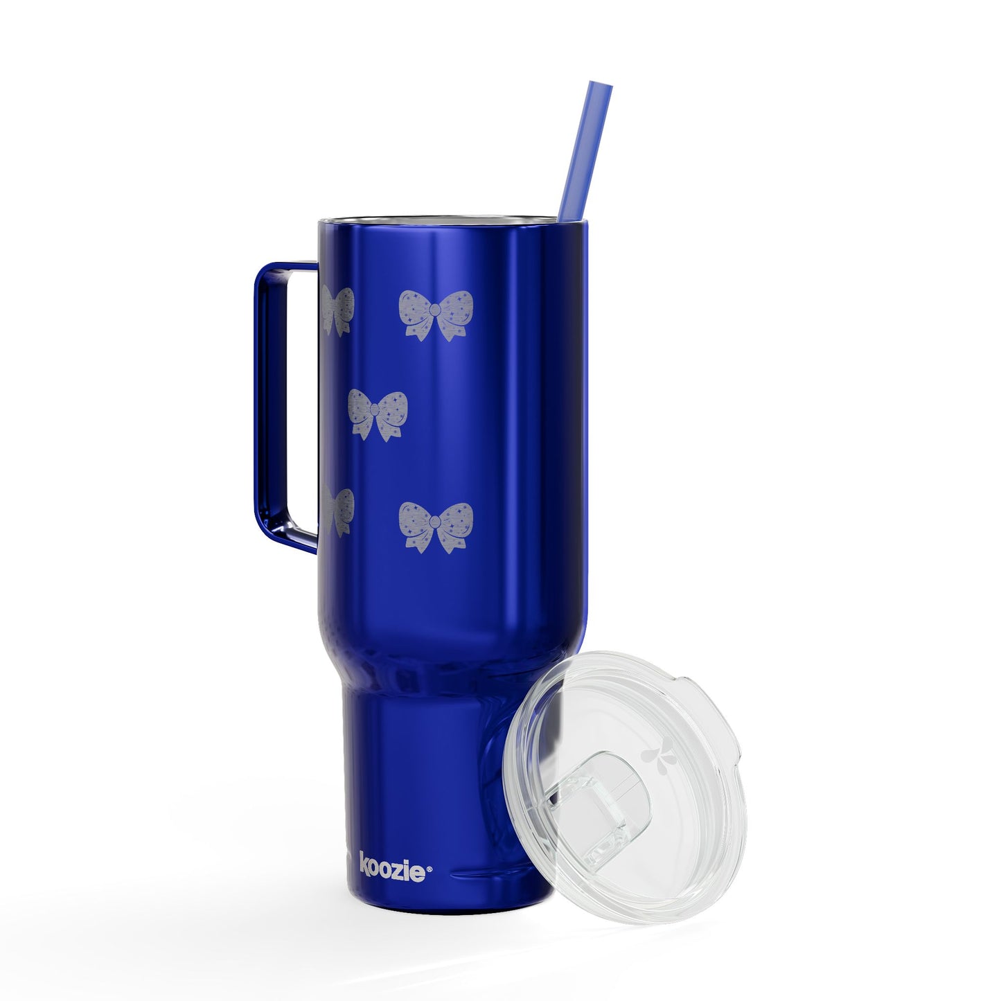 Stylish Insulated Tumbler with Lid - 40oz Bow Design - Perfect for Gifts and Celebrations