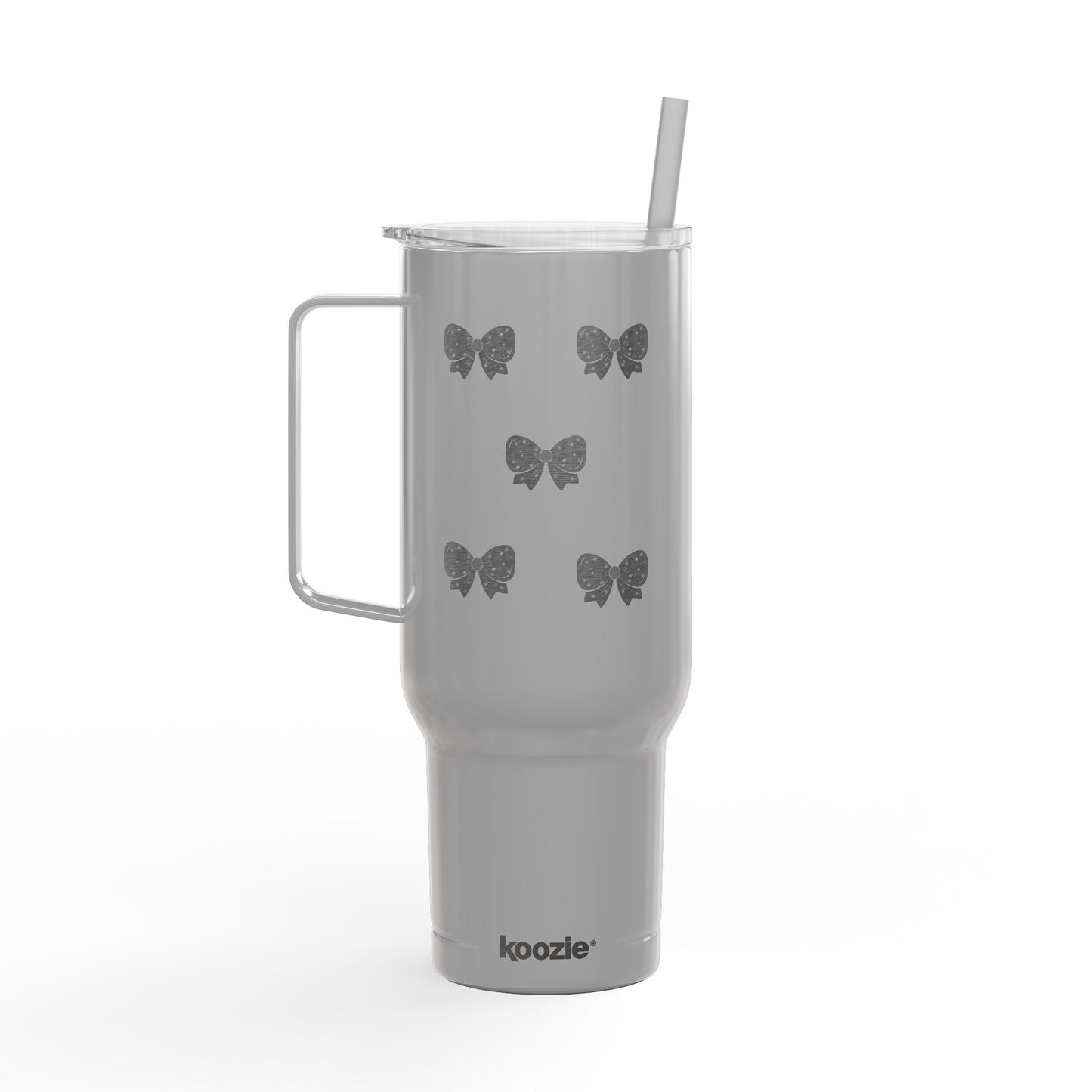 Stylish Insulated Tumbler with Lid - 40oz Bow Design - Perfect for Gifts and Celebrations