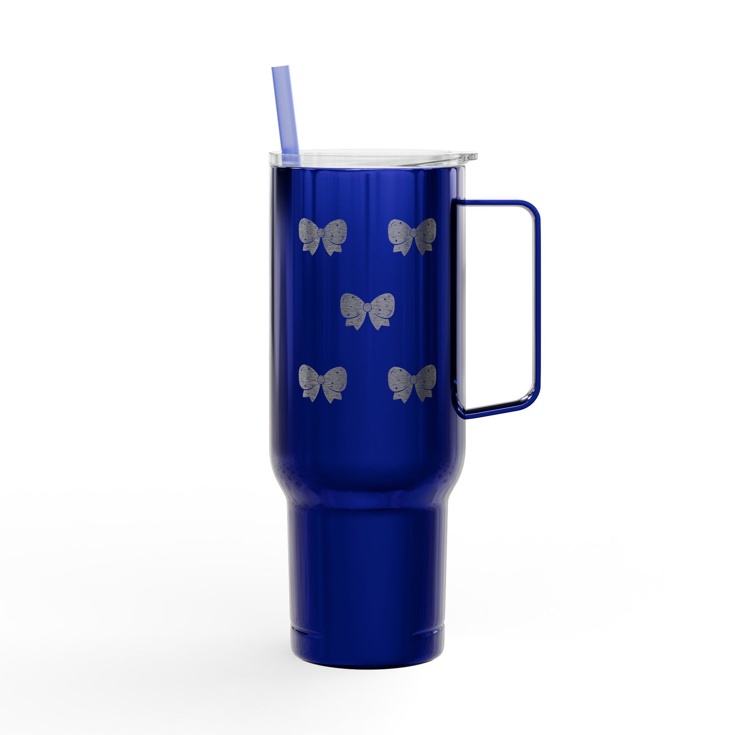 Stylish Insulated Tumbler with Lid - 40oz Bow Design - Perfect for Gifts and Celebrations