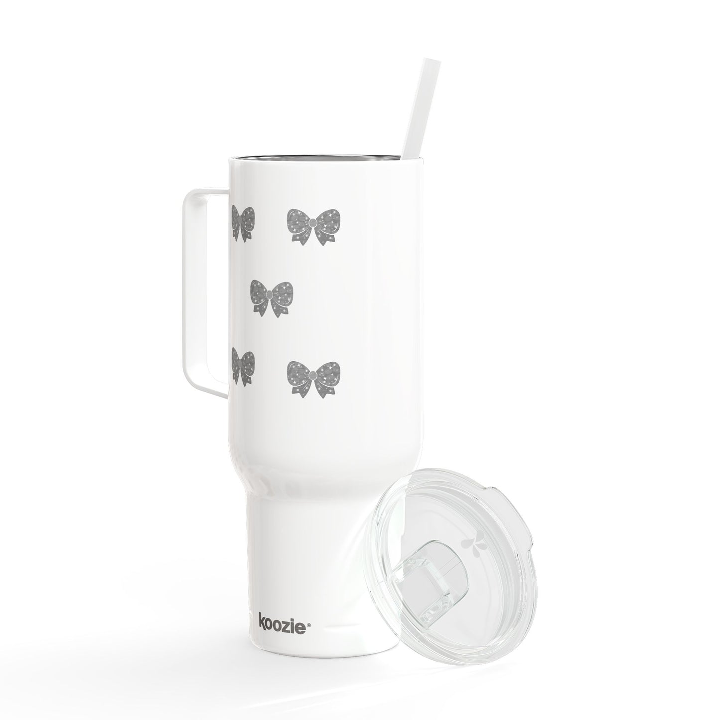 Stylish Insulated Tumbler with Lid - 40oz Bow Design - Perfect for Gifts and Celebrations