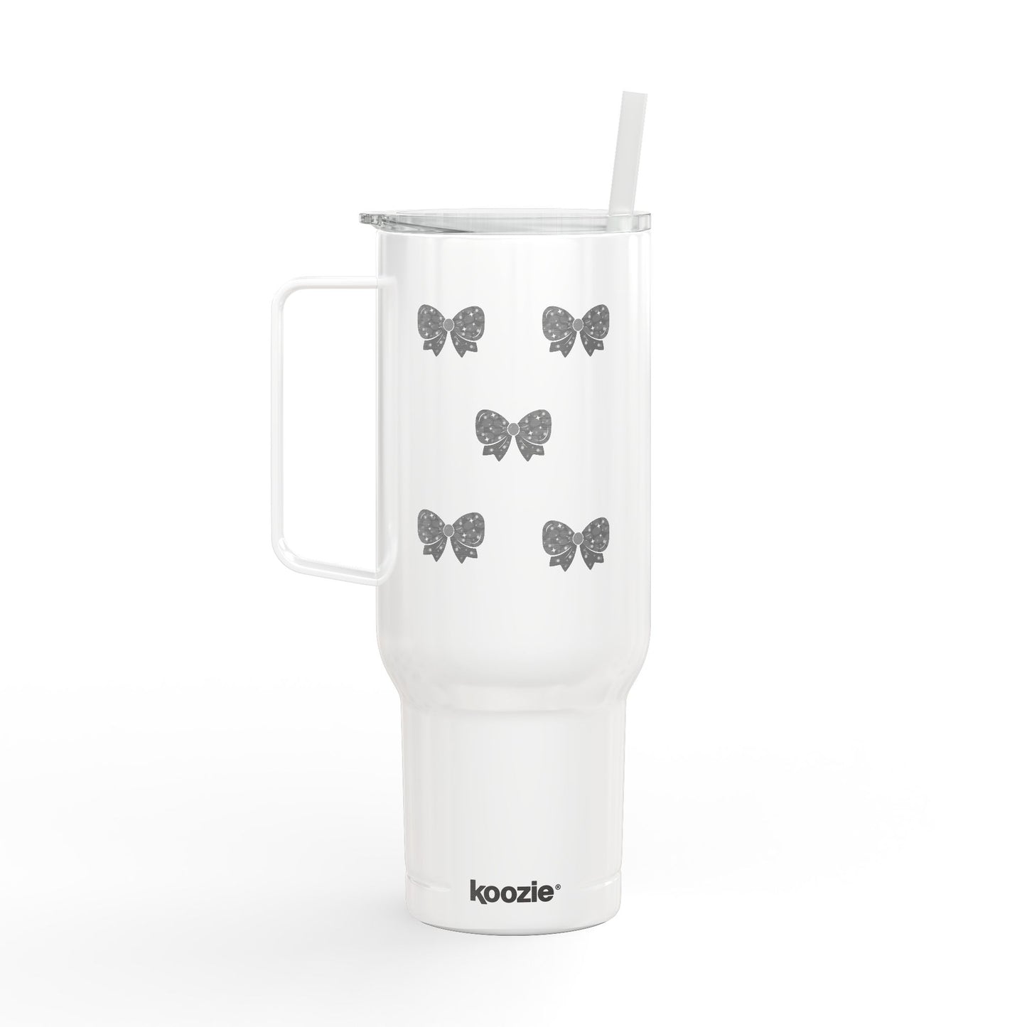 Stylish Insulated Tumbler with Lid - 40oz Bow Design - Perfect for Gifts and Celebrations