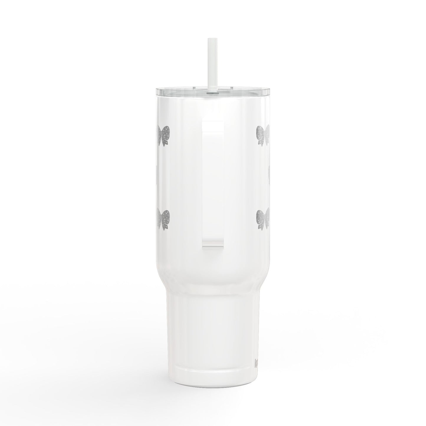 Stylish Insulated Tumbler with Lid - 40oz Bow Design - Perfect for Gifts and Celebrations