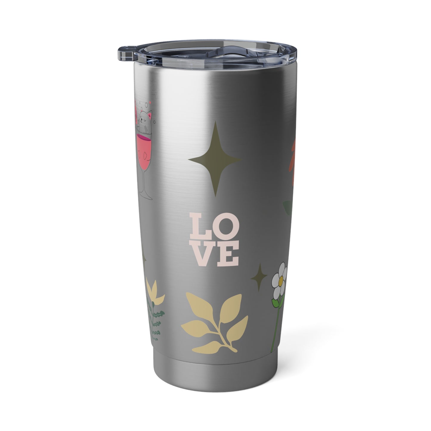 Vagabond 20oz Tumbler - Stylish Floral Design for On-the-Go Enjoyment