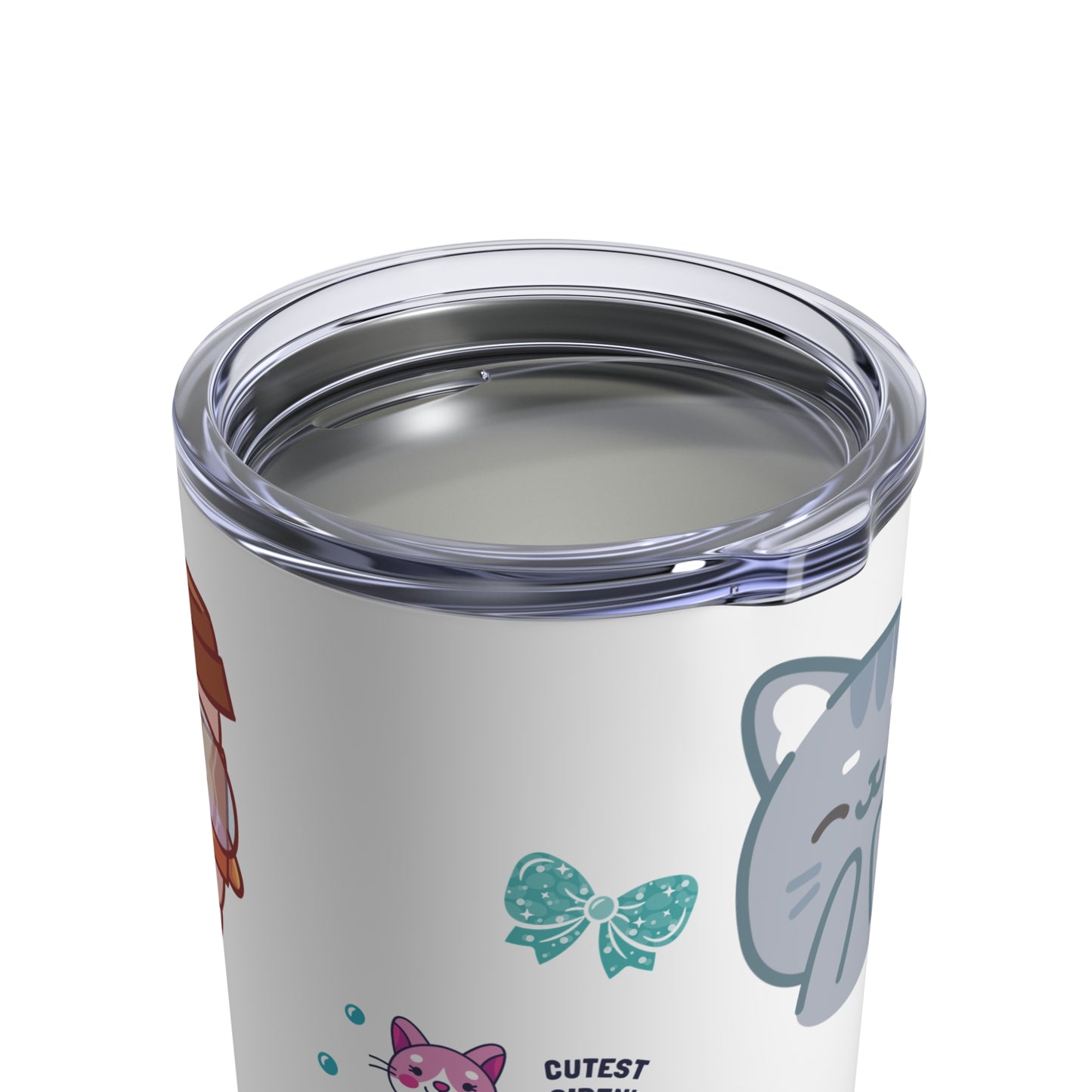 Cute Cat & Mermaid 10oz Tumbler - Perfect for Kids & Animal Lovers