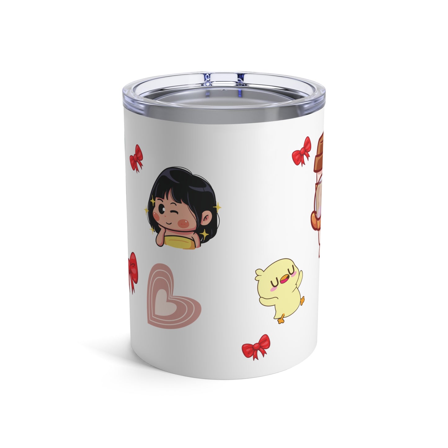 Cute Cat & Mermaid 10oz Tumbler - Perfect for Kids & Animal Lovers