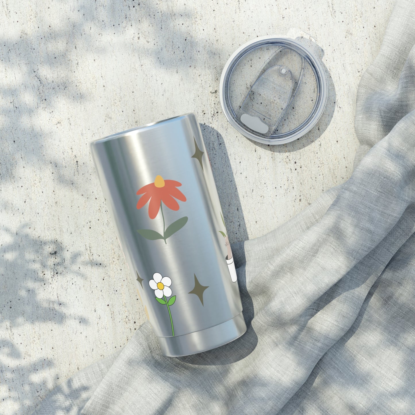 Vagabond 20oz Tumbler - Stylish Floral Design for On-the-Go Enjoyment