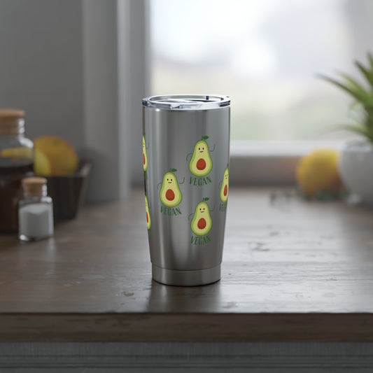Vegan Avocado 20oz Tumbler - Fun & Functional Drinkware for Plant-Based Enthusiasts